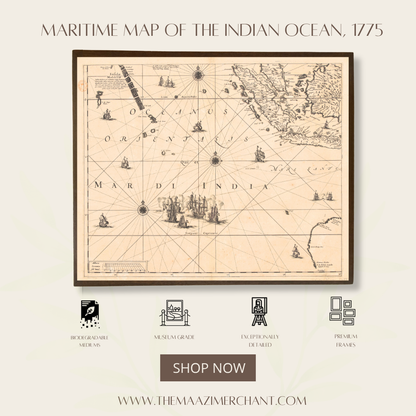 Maritime Map of the Indian ocean, 1775
