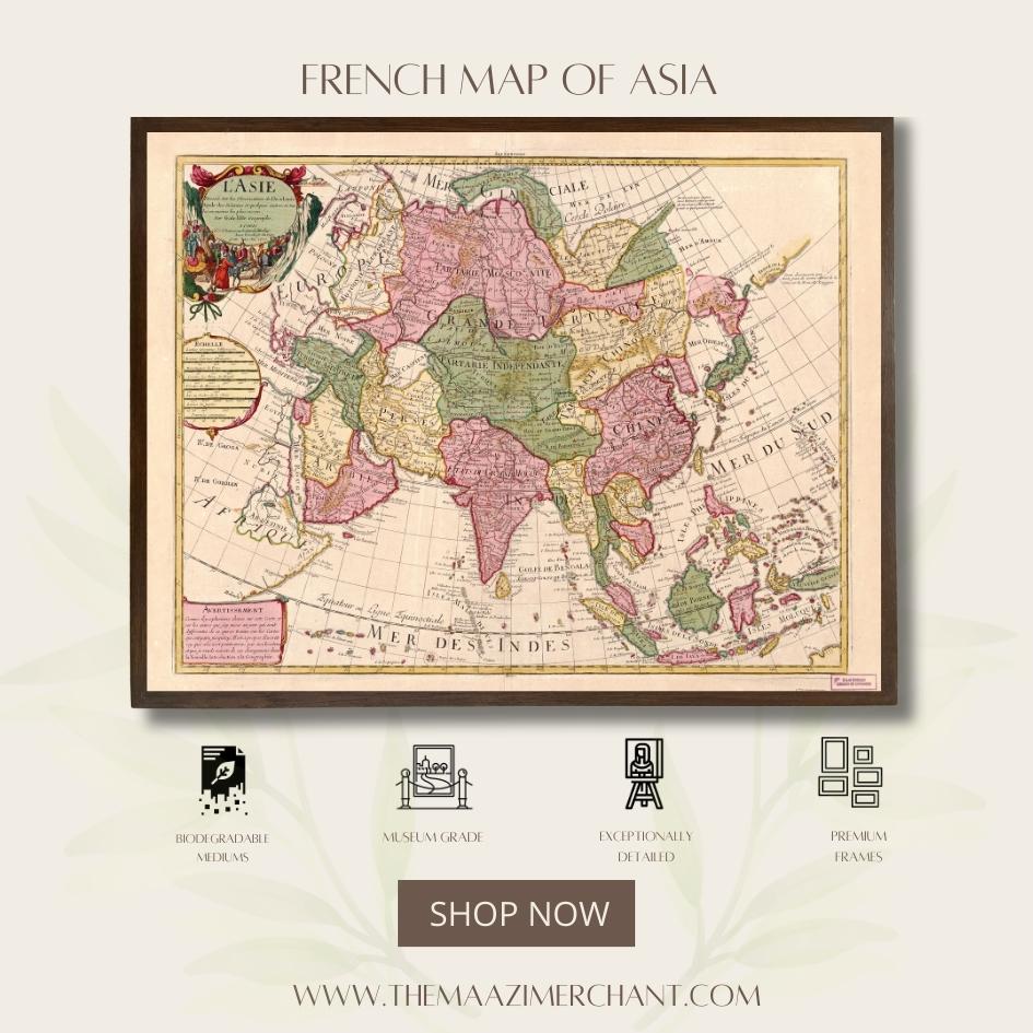 French Map of Asia