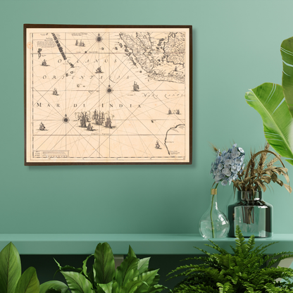 Maritime Map of the Indian ocean, 1775