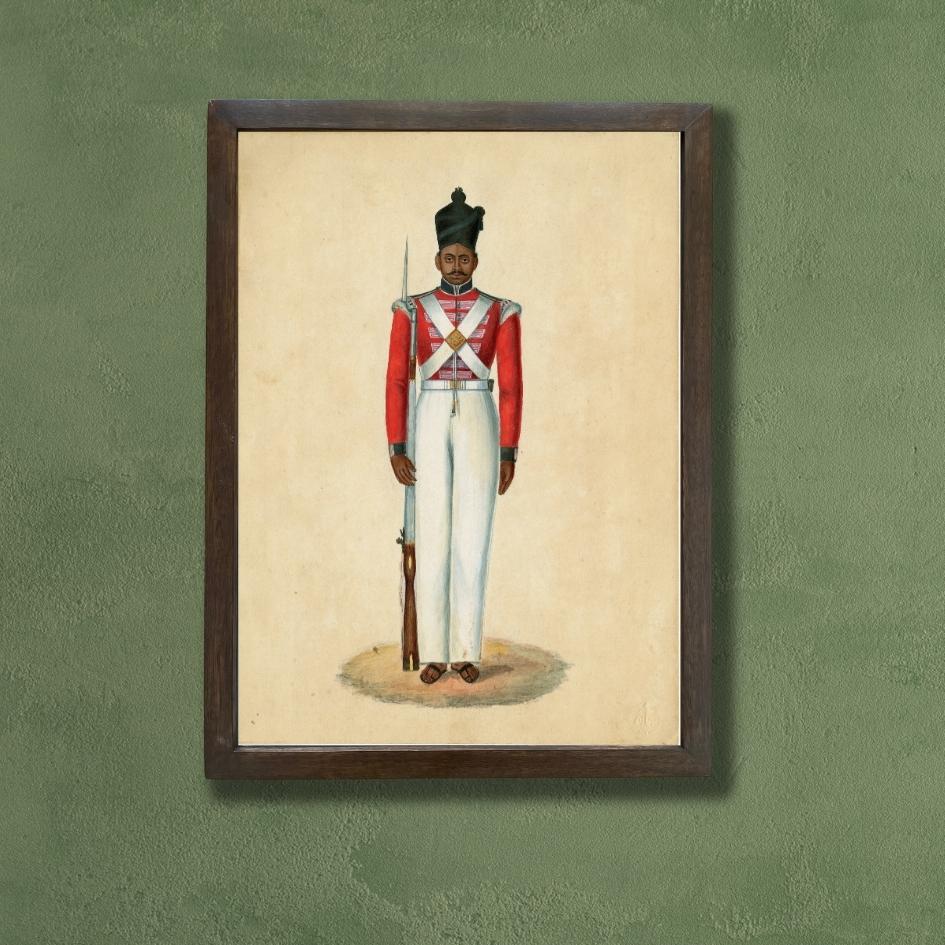 Sepoy, Flank Company, Madras Native Infantry, 1846