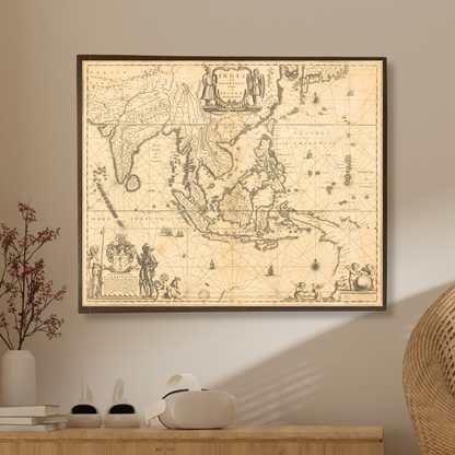 India and adjoining areas, 1640