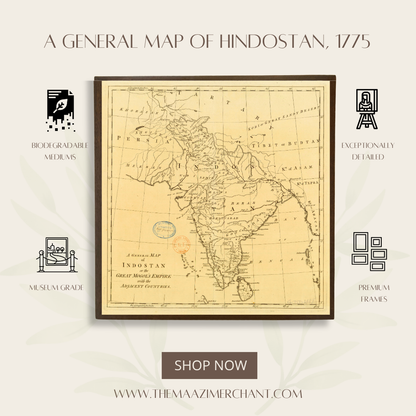 A General map of Hindostan, 1775