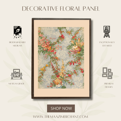 Decorative Floral Panel