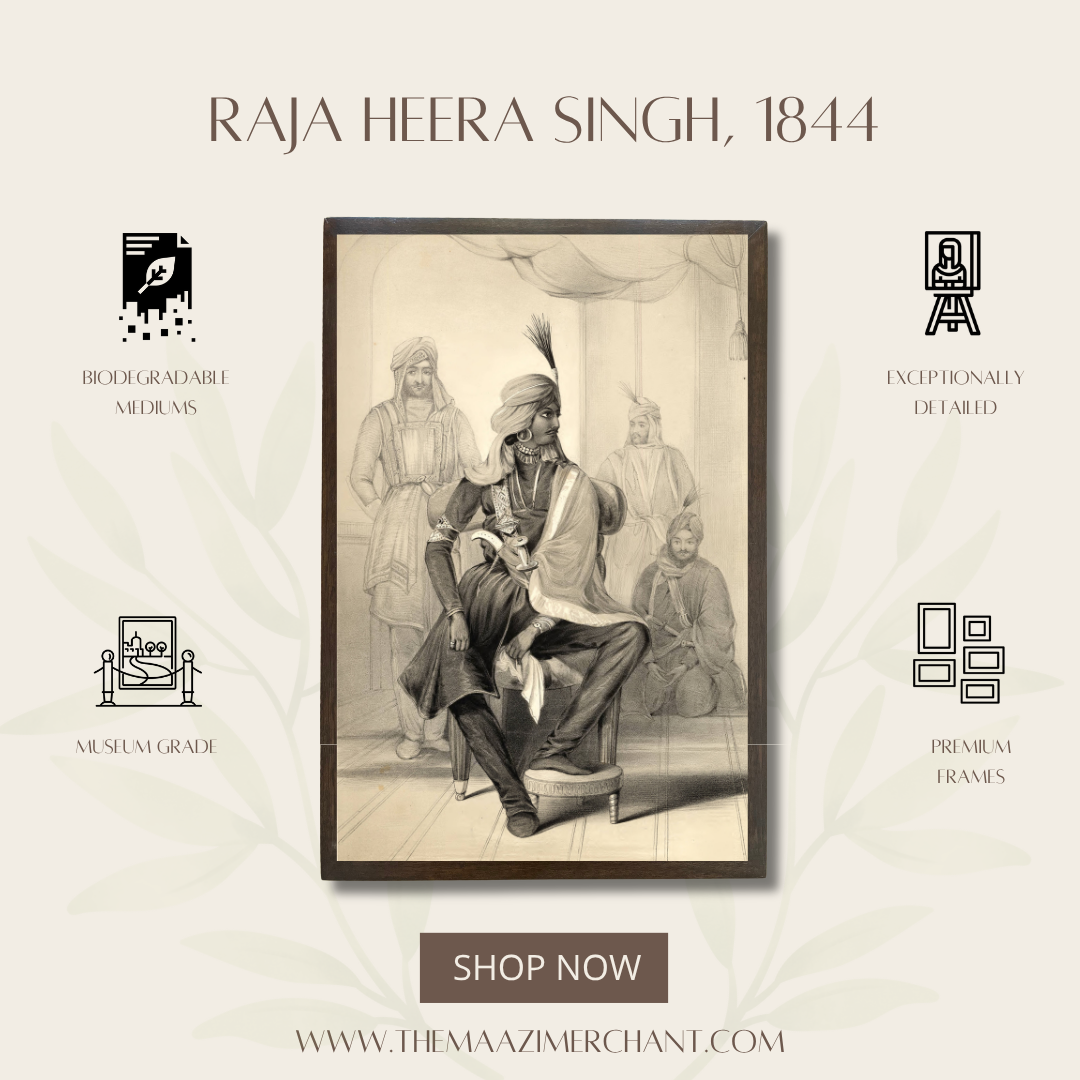 Raja Heera Singh, 1844