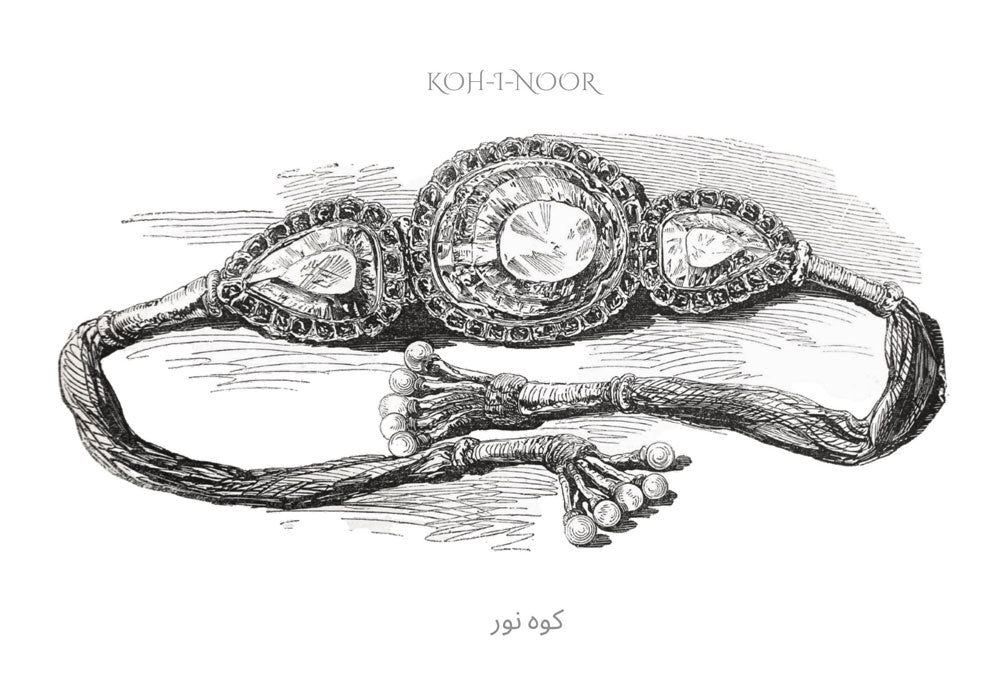 The Koh-i-noor in its original setting