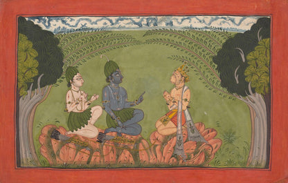 Hanuman Before Ram and Lakshman