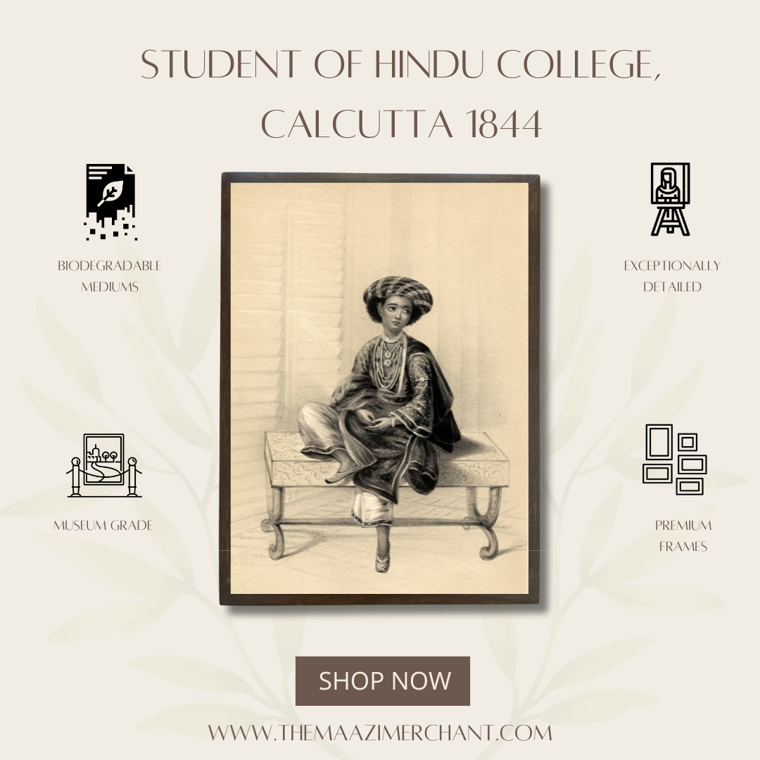 Student of Hindu College, Calcutta, 1844