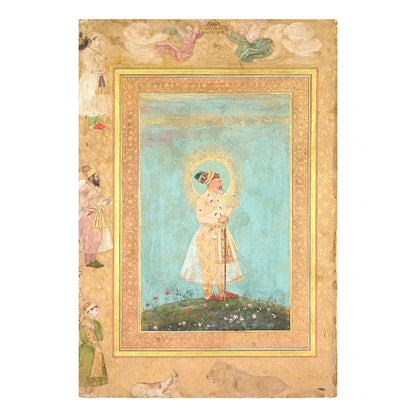 Shah Jahan with the Deccan long sword